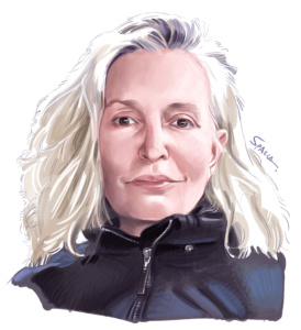Caricatura de Lorena Bachmaier Winter