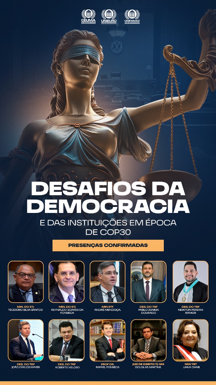 Acontece no próximo dia 15, em Brasília, o evento “Desafios da Democracia e das Instituições em Época de COP30”