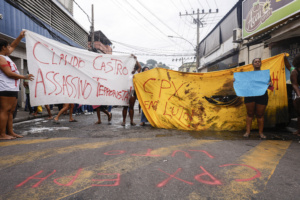 Moradores protestam contra execuçoes na comunidade da Vila da Penha Operação Contenção Rio de Janeiro