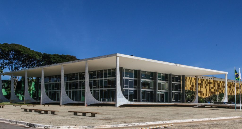 Foto da Fachada do Supremo Tribunal Federal, em Brasília