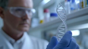 teste DNA genética cientista