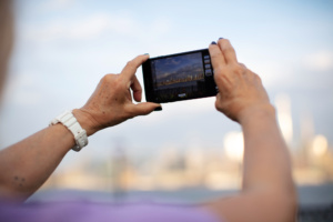 filmagem com telefone celular gravação