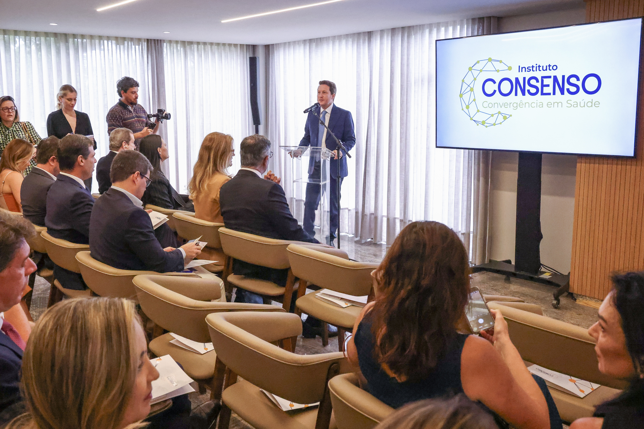 Pablo Meneses, vice-presidente da Rede D'Or, fala em evento do Instituto Consenso sobre impacto de decisões do STF na saúde privada