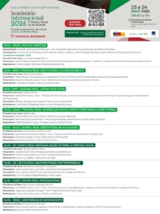 Programação Seminário de Direito Internacional - Oliveira e Olivi Advogados Associados