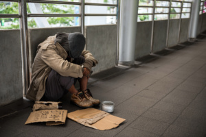 pessoa em situação de rua morador