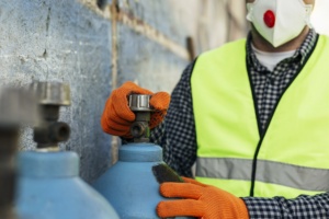 empresa acidente de trabalho gás máscara epi equipamento de proteção individual
