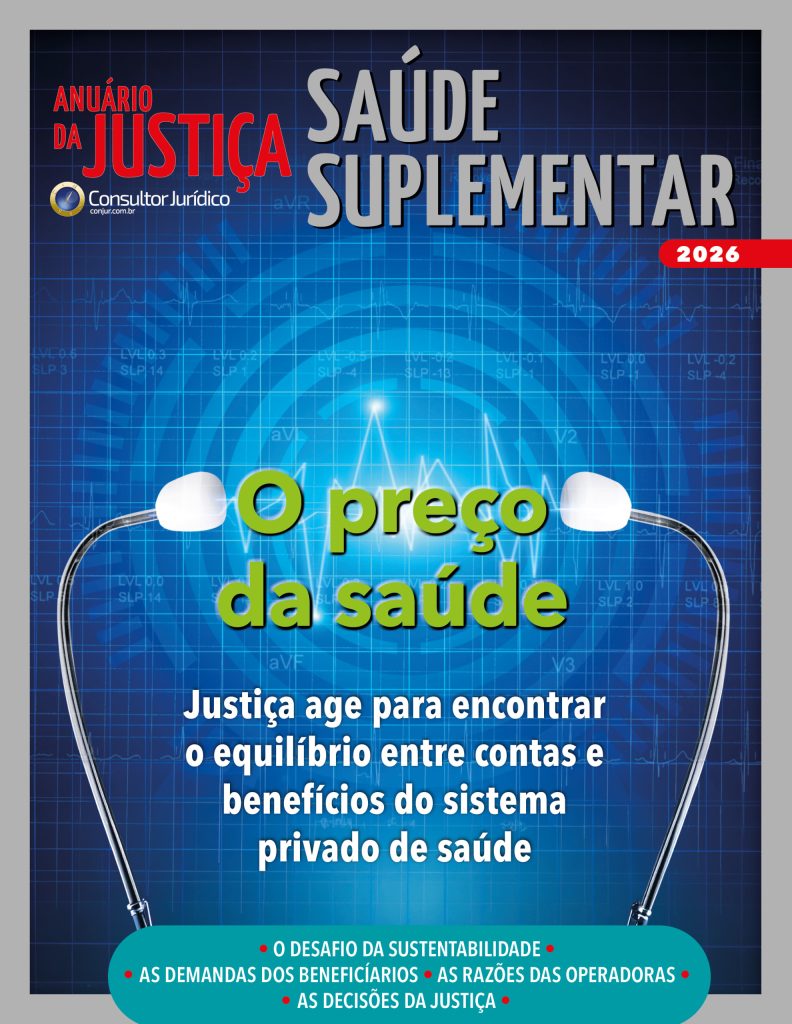 CAPA - ANUÁRIO DA JUSTIÇA SAÚDE SUPLEMENTAR 2026