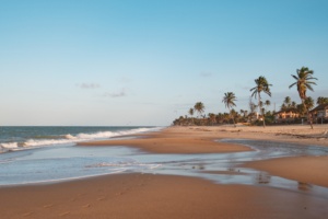 Praia costa região costeira