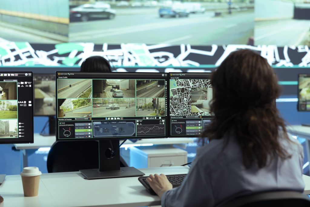 Monitoramento de segurança câmeras de vigilância