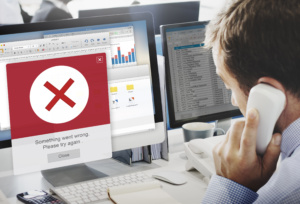 problemas técnicos computador internet eletrônicos